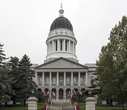 The state capitol building in Augusta, Maine